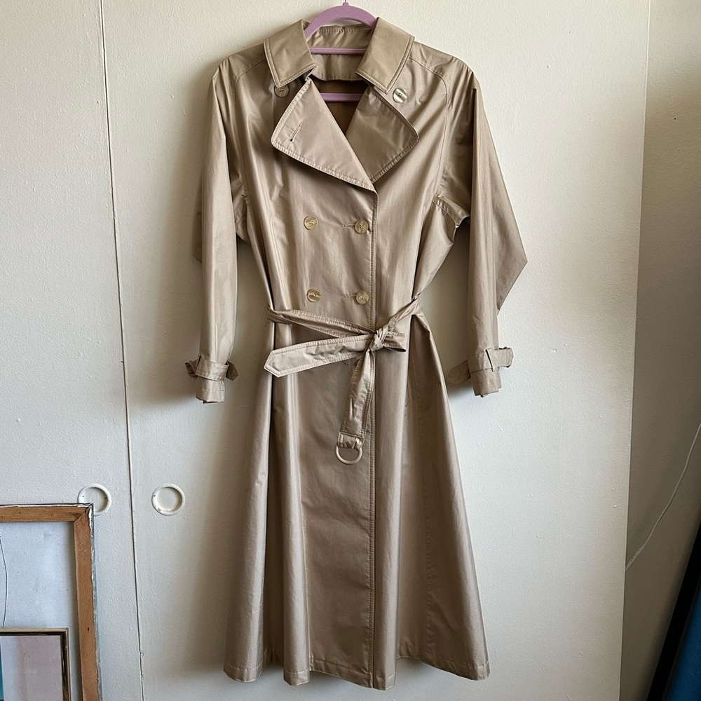 DRIZZLE Vintage Trench Coat - Champagne - Unlined - 8